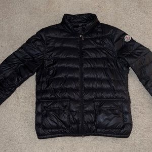 Moncler - Lans Quilted Jacket in Black; Size 3